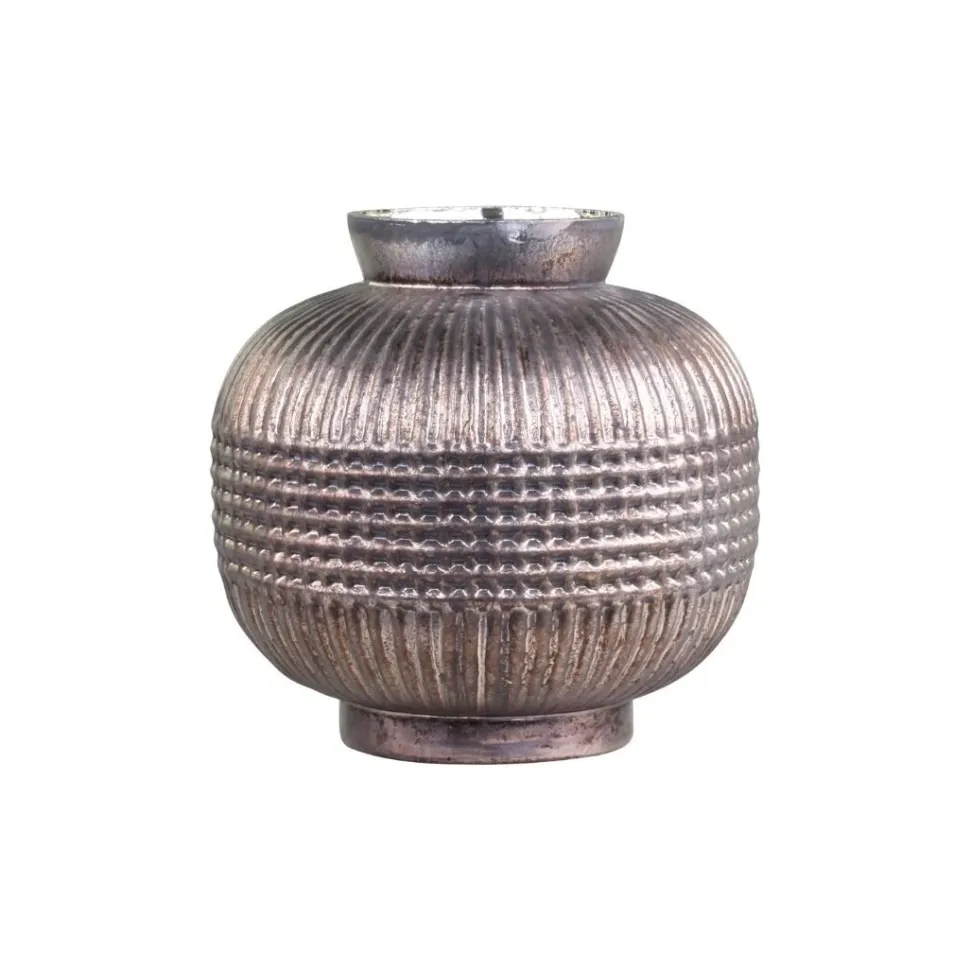 Chic Antique Vase aus Glas mit Muster