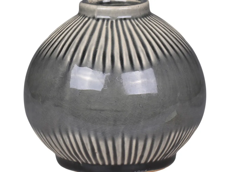 Chic Antique Vase mit gestreiftem Muster