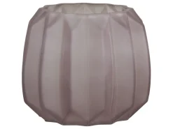Chic Antique Vase mit Rillen mattiert
