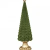 Chic Antique Velours Weihnachtsbaum auf Fuß