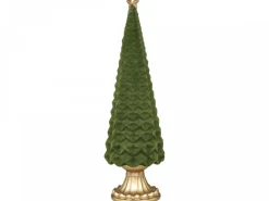 Chic Antique Velours Weihnachtsbaum auf Fuß