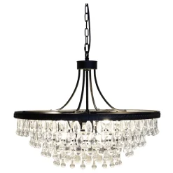 Chic Antique Versailles Kronleuchter mit tropfenformigen Glasprismen