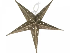 Chic Antique Vintage Papierstern mit Glitzer