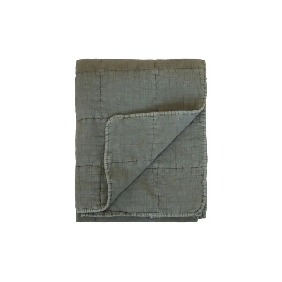 Chic Antique Vintage Quilt Steppdecke mit Stone-Washed Optik