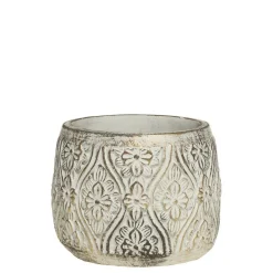 Chic Antique Vittel Blumentopf mit Gold Muster