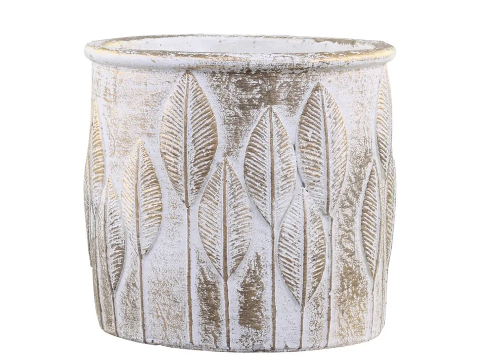 Chic Antique Vittel Blumentopf mit Goldmuster
