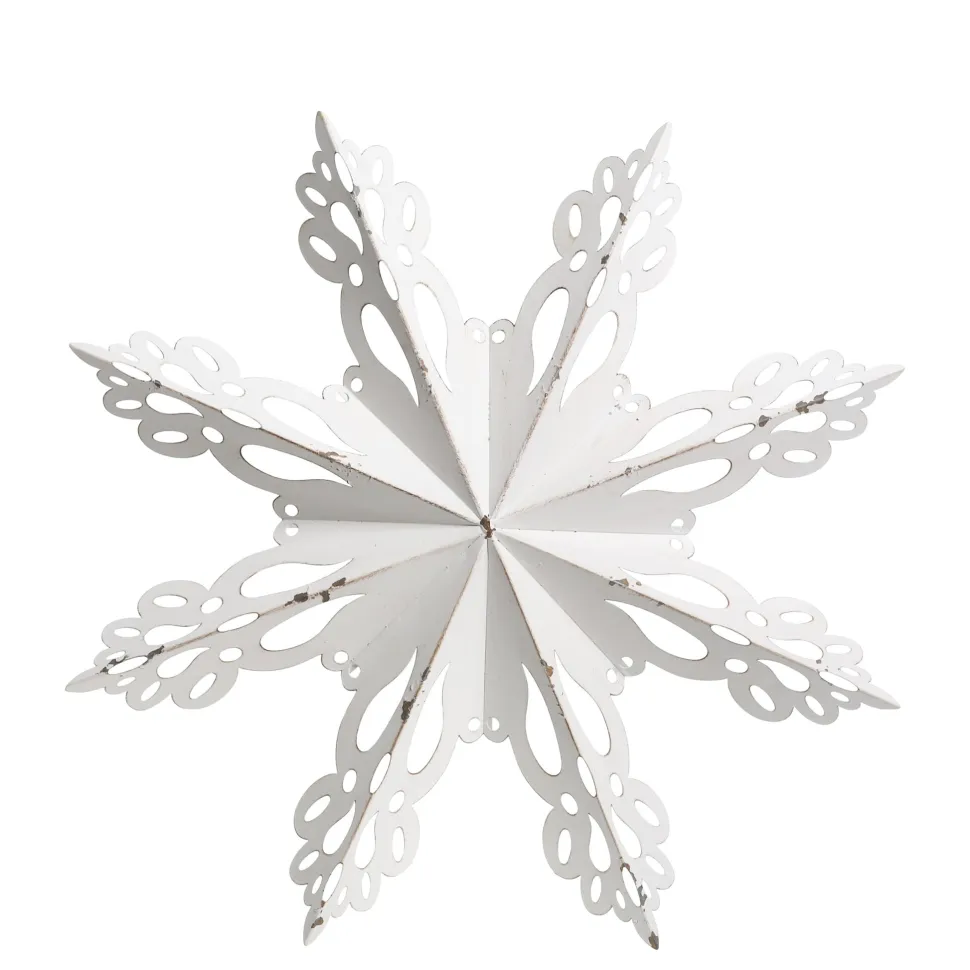 Chic Antique Wanddekor Schneeflocke
