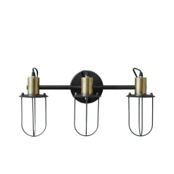Chic Antique Wandlampe Factory mit drei Fassungen