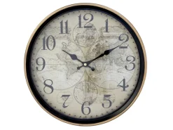 Chic Antique Wanduhr mit Goldrand