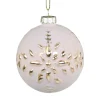 Chic Antique Weihnachtskugel mit Goldmuster Fleur