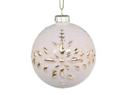 Chic Antique Weihnachtskugel mit Goldmuster Fleur