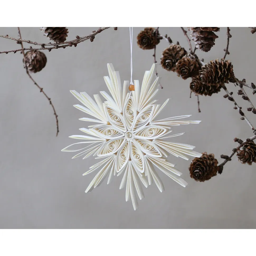 Chic Antique Weihnachtsstern Aufhänger aus Papier