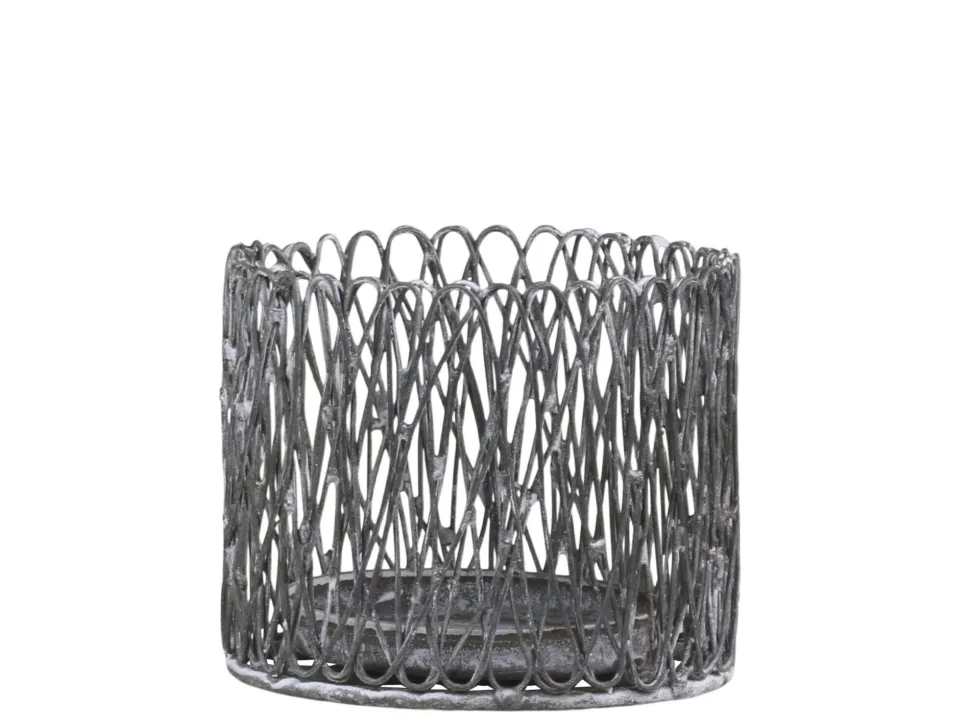 Chic Antique Windlicht Fil de Fer aus Eisen