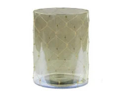 Chic Antique Windlicht mit Eisen Dekor