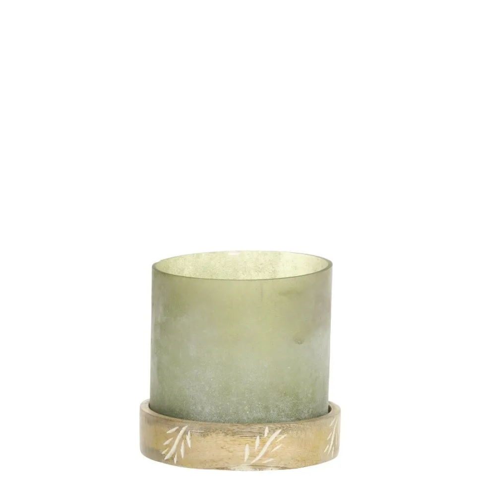 Chic Antique Windlicht mit graviertem Sockel