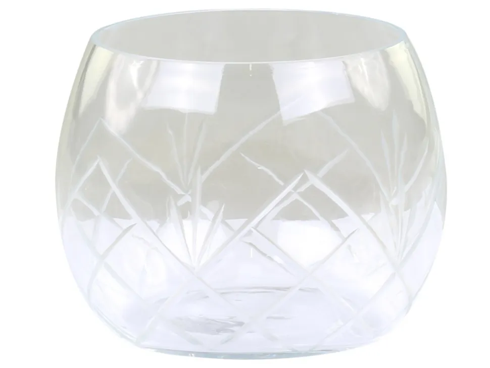 Chic Antique Windlicht mit Schliff Muster