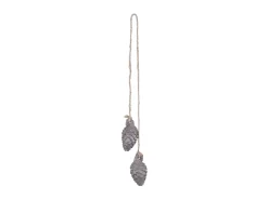 Chic Antique Zapfen mit Glitzer zum Aufhängen 2er Set