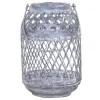 Chic Antique Zink Laterne mit Muster