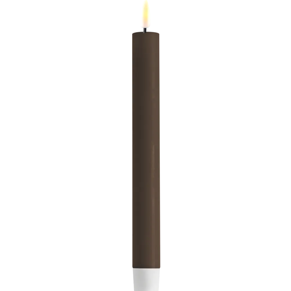 Deluxe Homeart LED 2er Set Stabkerze Real Flame