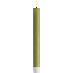Deluxe Homeart LED 2er Set Stabkerze Real Flame