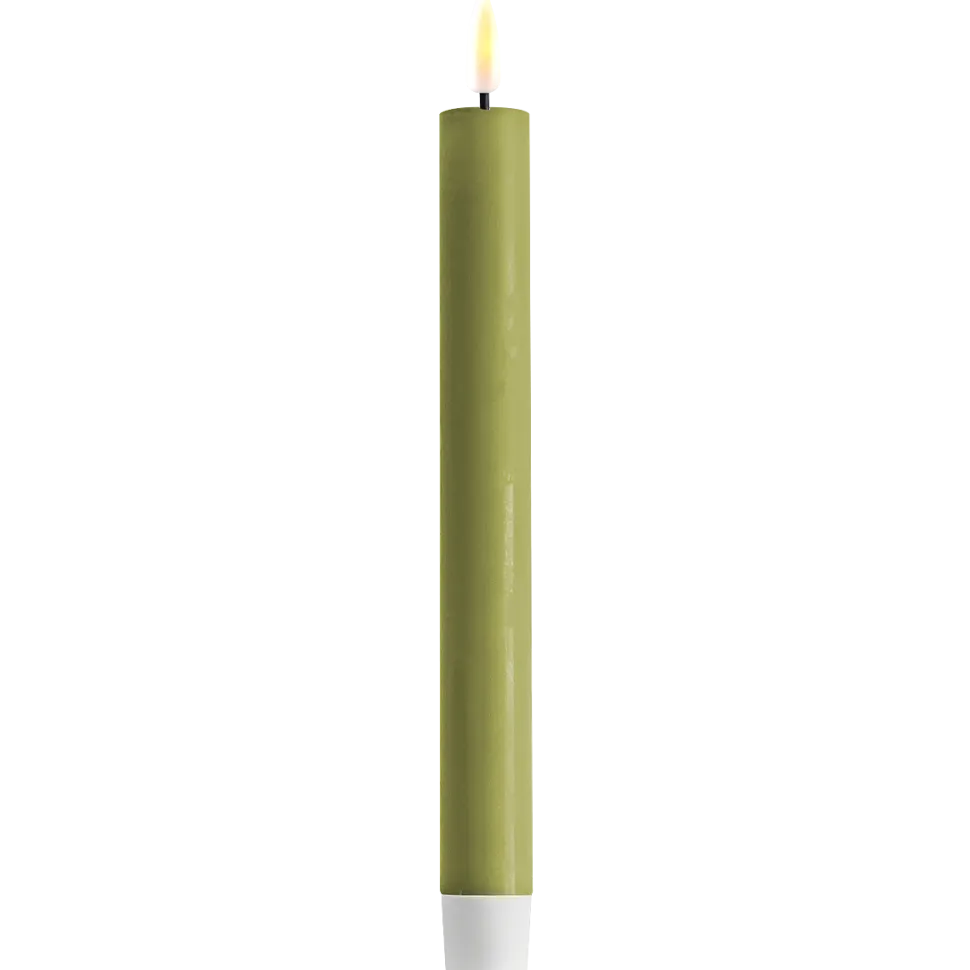 Deluxe Homeart LED 2er Set Stabkerze Real Flame