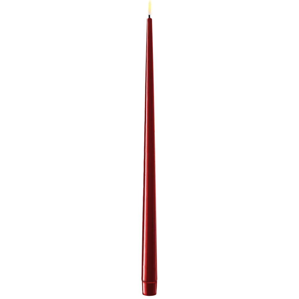 Deluxe Homeart LED Stabkerze mit Lack Real Flame 2er Set