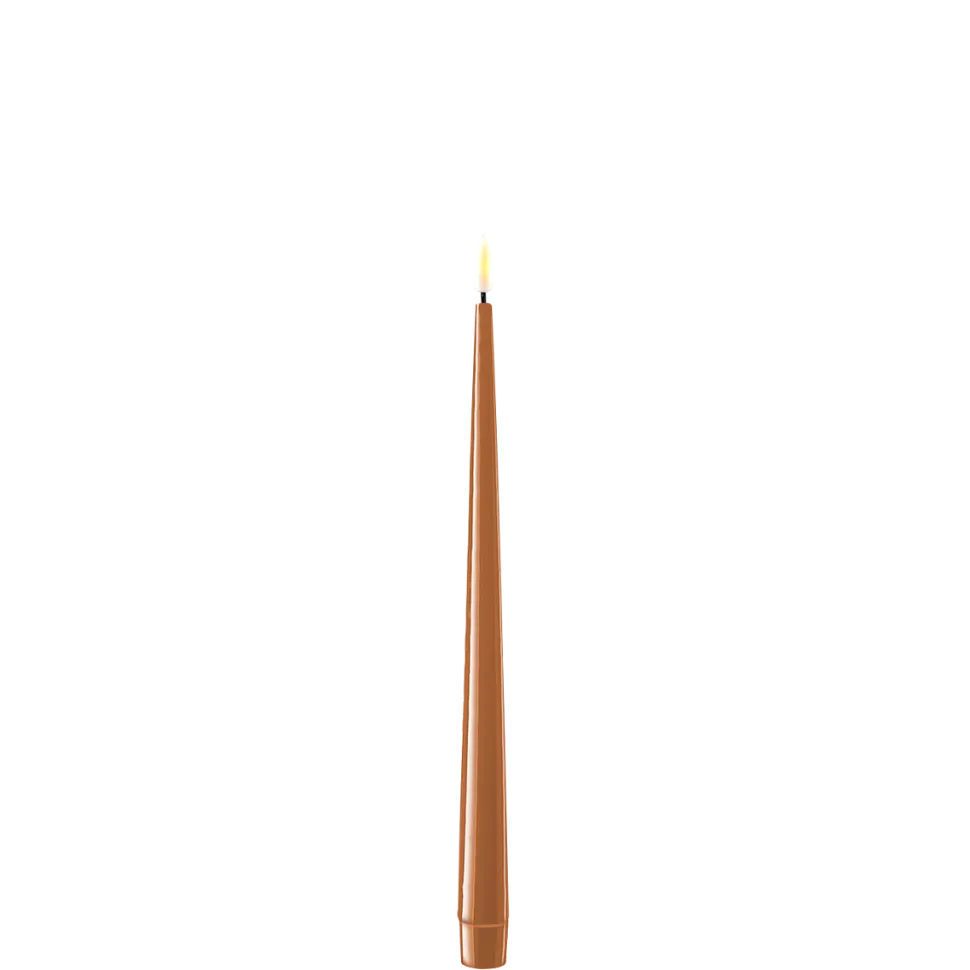 Deluxe Homeart LED Stabkerze mit Lack Real Flame 2er Set