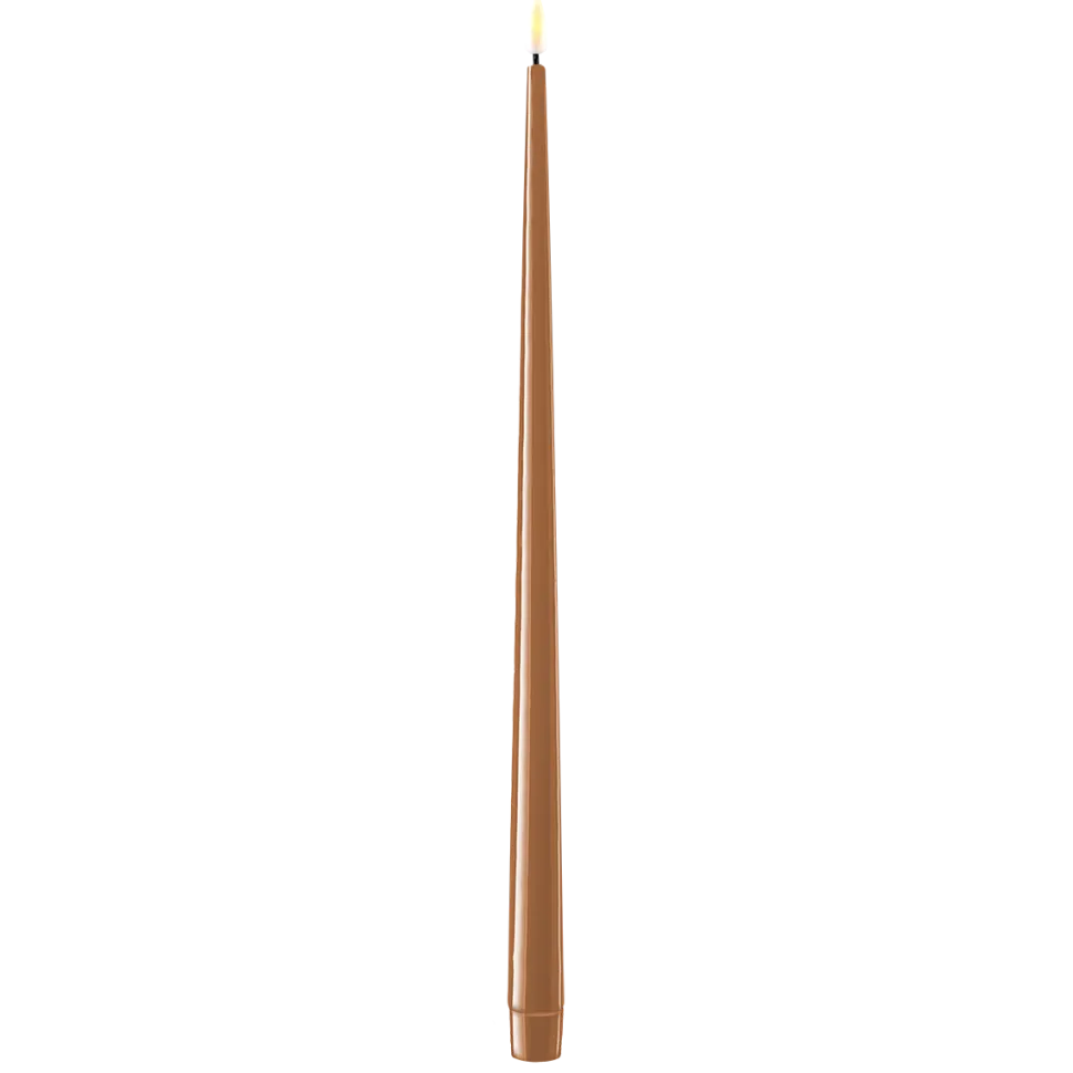 Deluxe Homeart LED Stabkerze mit Lack Real Flame 2er Set