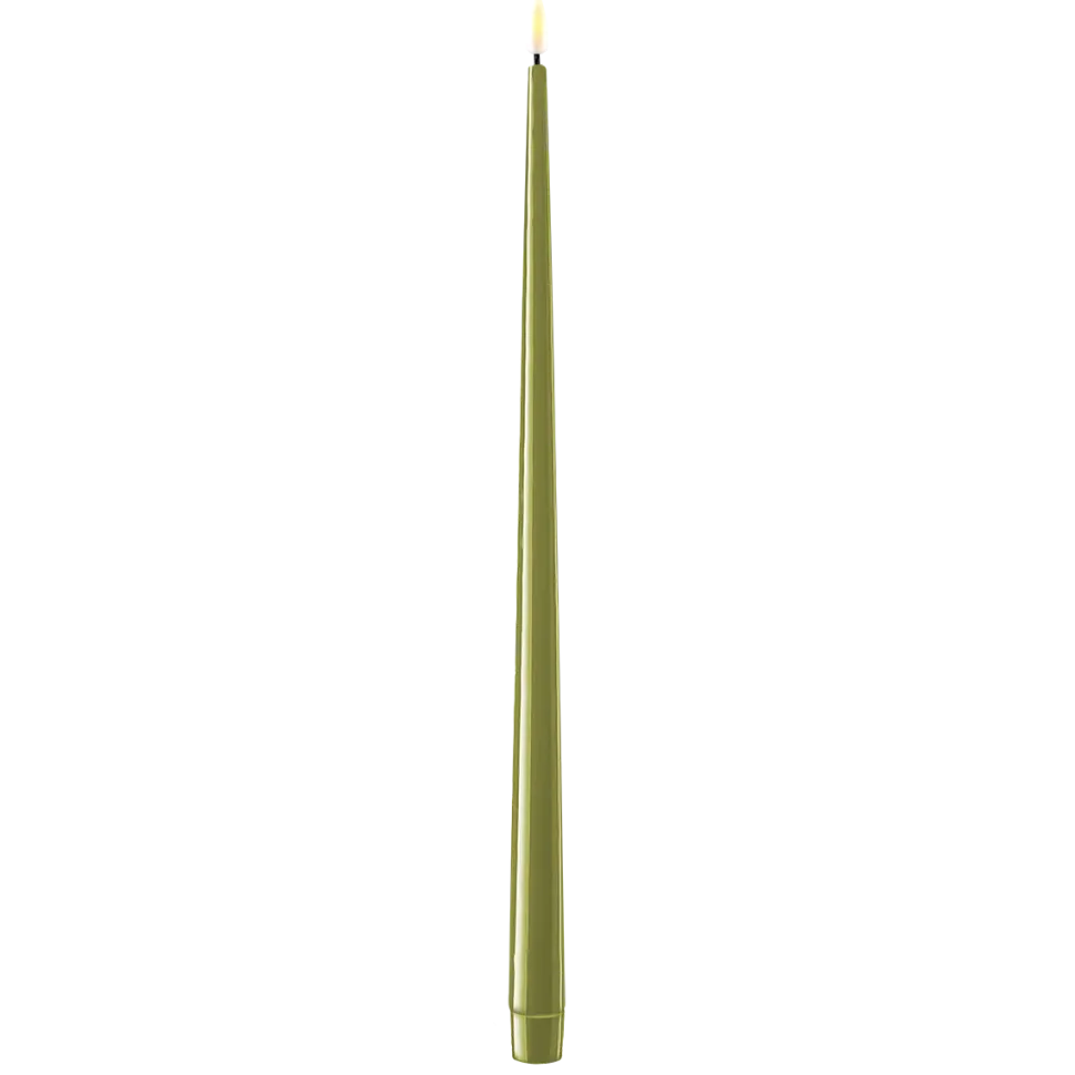 Deluxe Homeart LED Stabkerze mit Lack Real Flame 2er Set