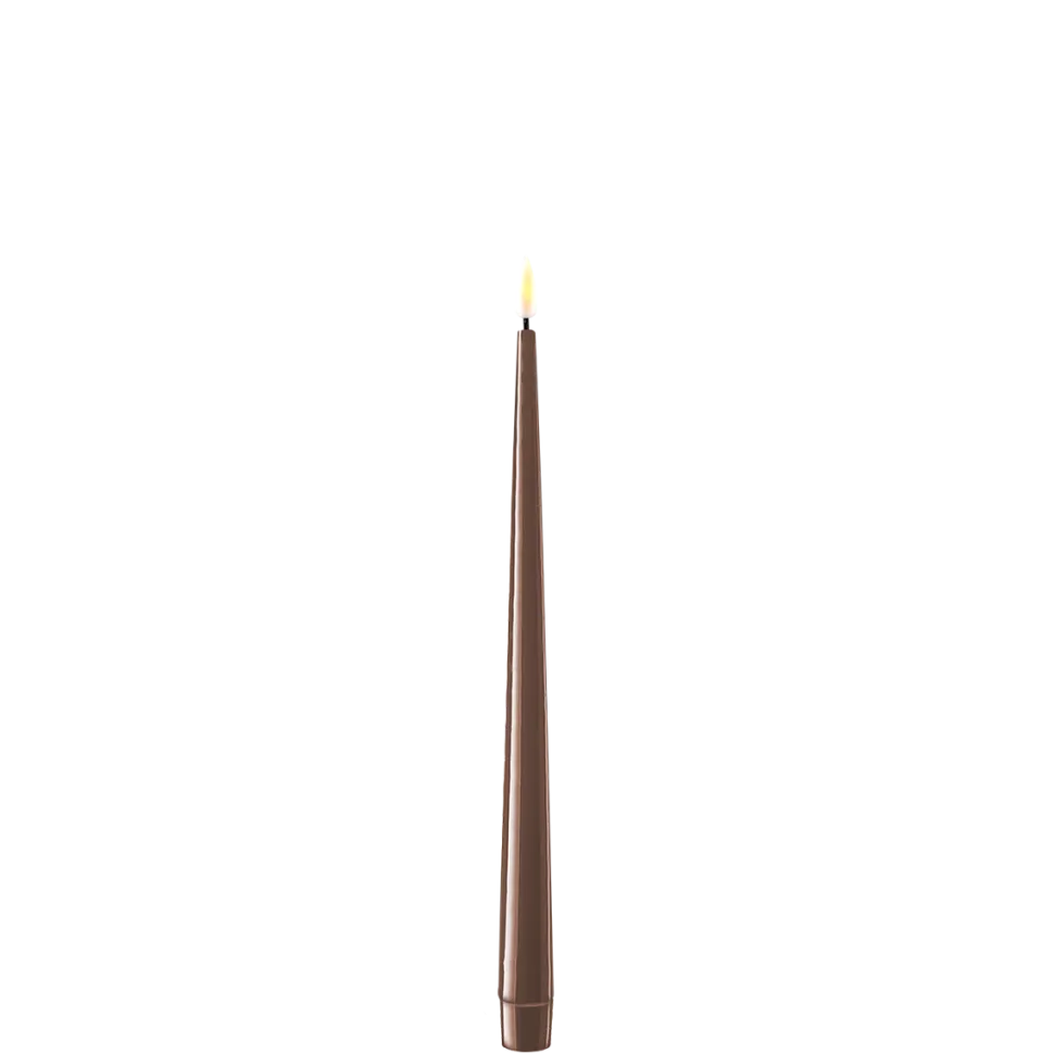 Deluxe Homeart LED Stabkerze mit Lack Real Flame 2er Set