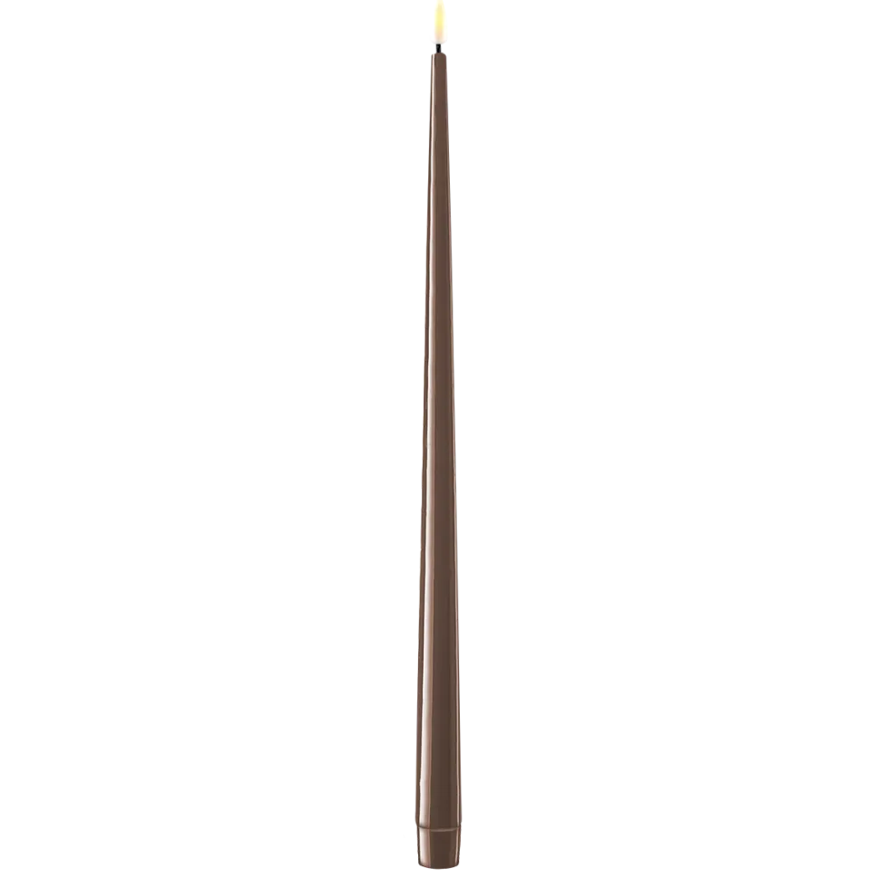 Deluxe Homeart LED Stabkerze mit Lack Real Flame 2er Set