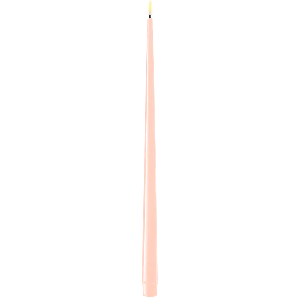 Deluxe Homeart LED Stabkerze mit Lack Real Flame 2er Set