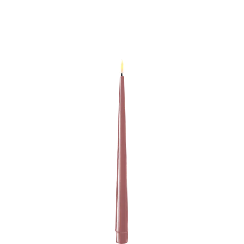Deluxe Homeart LED Stabkerze mit Lack Real Flame 2er Set