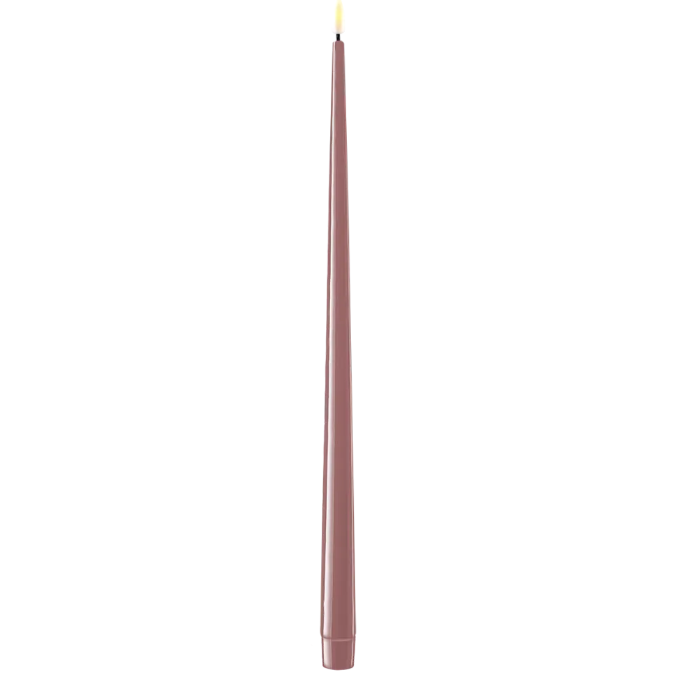 Deluxe Homeart LED Stabkerze mit Lack Real Flame 2er Set