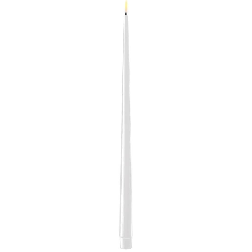 Deluxe Homeart LED Stabkerze mit Lack Real Flame 2er Set