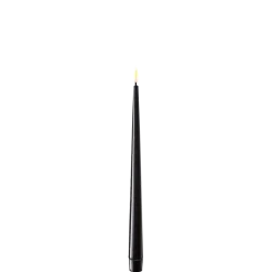 Deluxe Homeart LED Stabkerze mit Lack Real Flame 2er Set