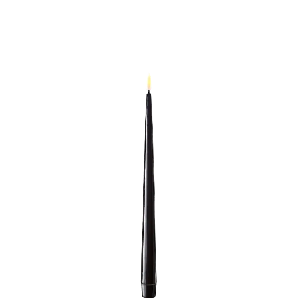 Deluxe Homeart LED Stabkerze mit Lack Real Flame 2er Set