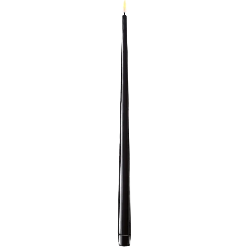 Deluxe Homeart LED Stabkerze mit Lack Real Flame 2er Set