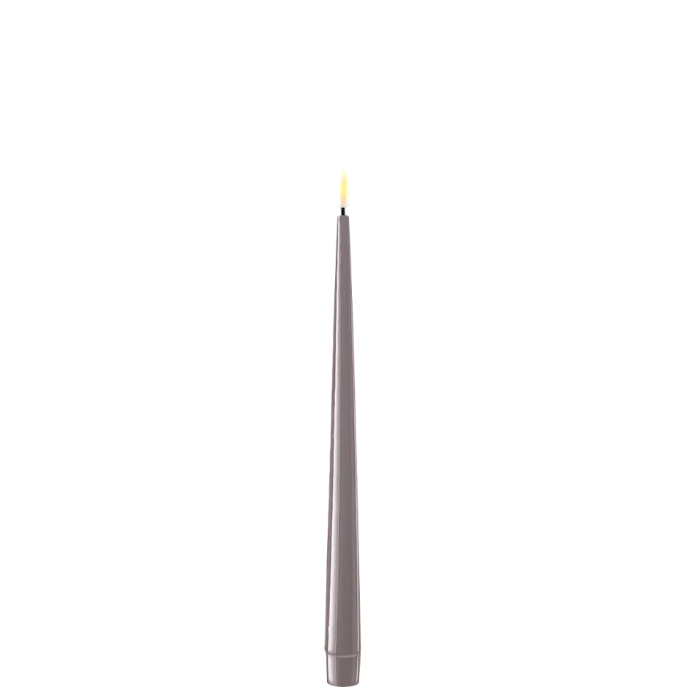 Deluxe Homeart LED Stabkerze mit Lack Real Flame 2er Set
