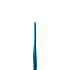 Deluxe Homeart LED Stabkerze mit Lack Real Flame 2er Set