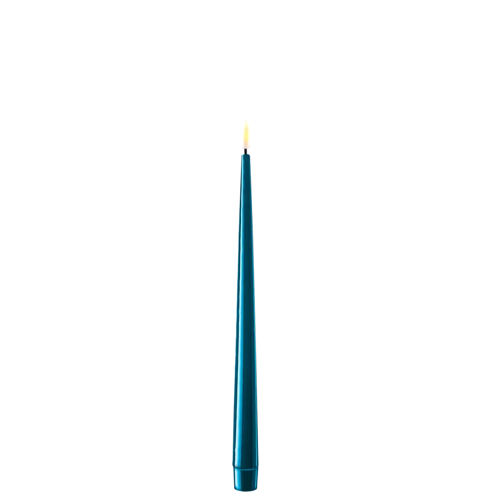 Deluxe Homeart LED Stabkerze mit Lack Real Flame 2er Set