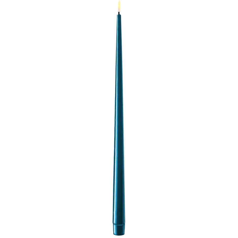Deluxe Homeart LED Stabkerze mit Lack Real Flame 2er Set
