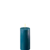 Deluxe Homeart LED Stumpenkerze Real Flame petroleum