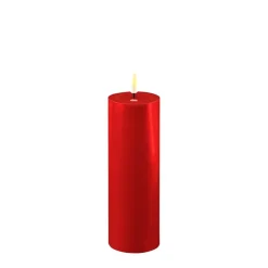 Deluxe Homeart LED Stumpenkerze Real Flame rot