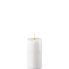 Deluxe Homeart LED Stumpenkerze Real Flame weiß