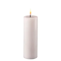 Deluxe Homeart LED Stumpenkerze Real Flame weiß