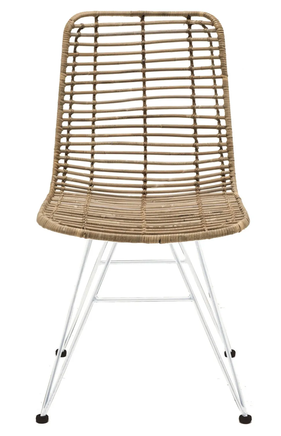 Faktorei Rattan-Stuhl mit Metall Gestell