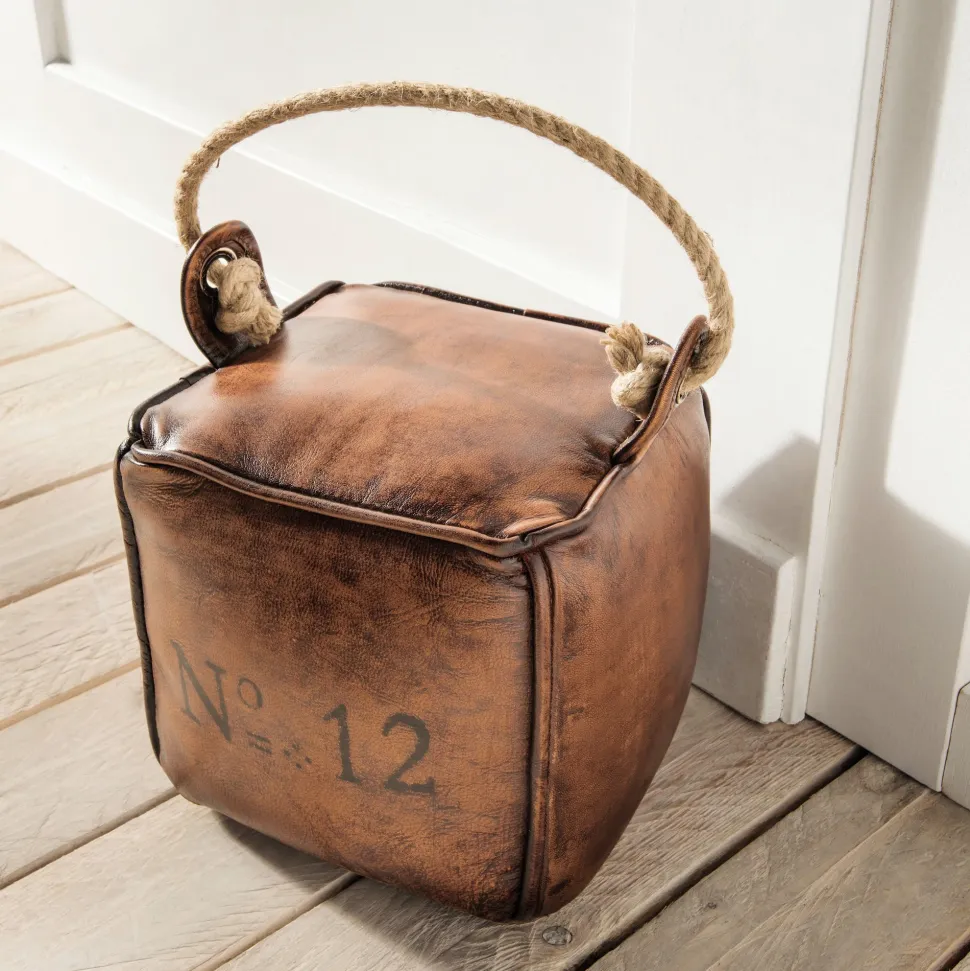 Faktorei Türstopper eckig Vintage Leder