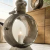 Faktorei Vintage-Metall Laterne silber