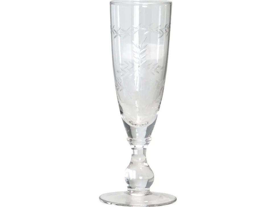 GreenGate Champagner Glas Sektglas mit Schliff